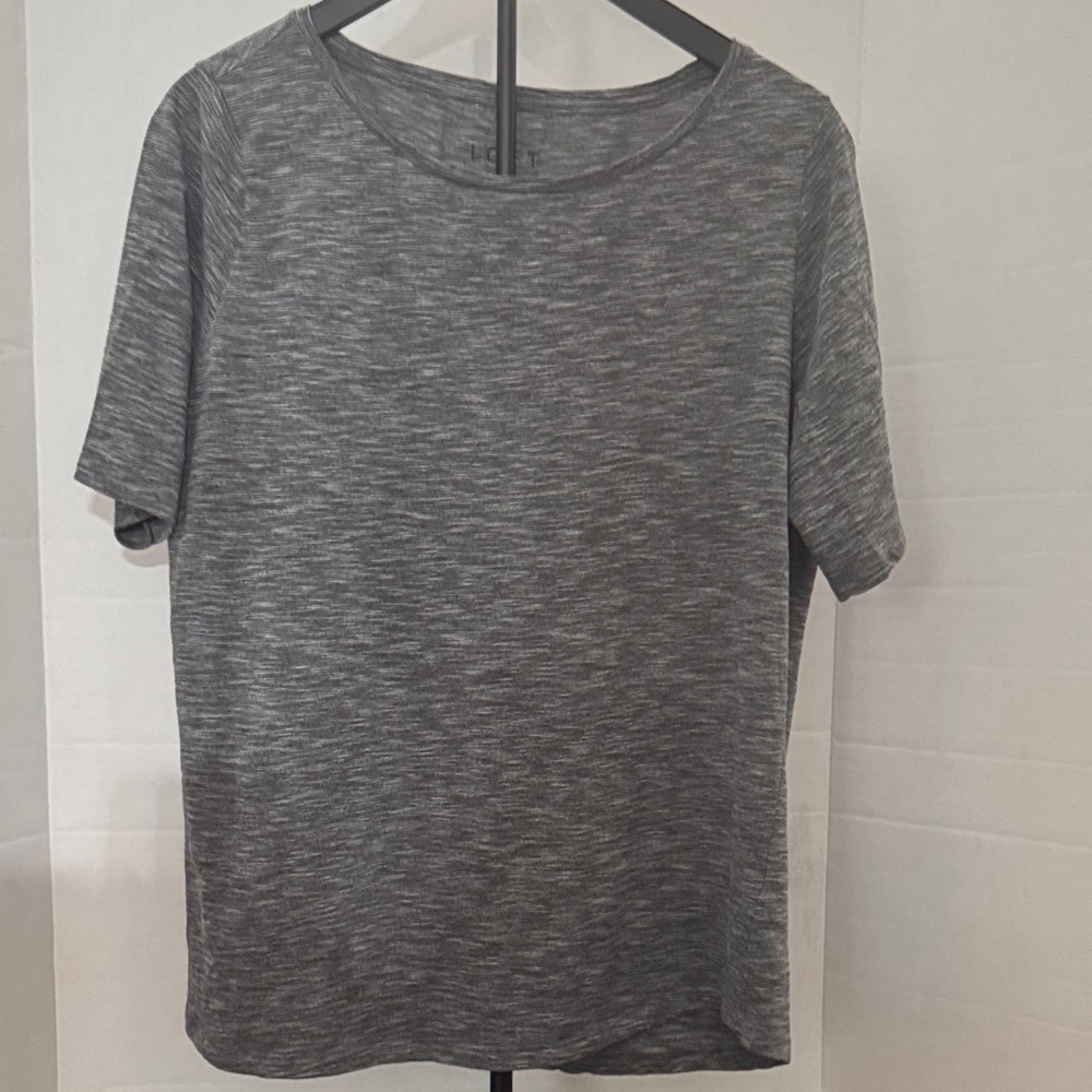 LOFT Heather Gray Short Sleeve Tee